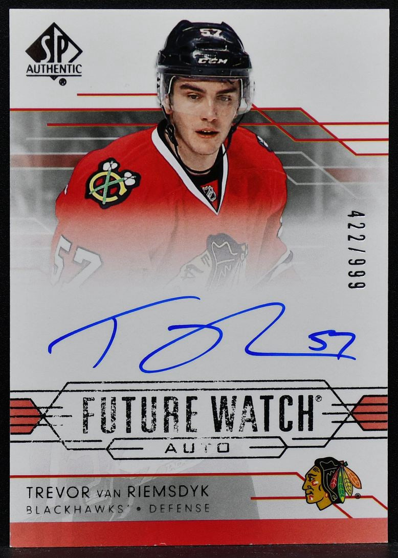 2014-15 SP Authentic Future Watch Auto Trevor van Riemsdyk 280 RC Auto 422/999