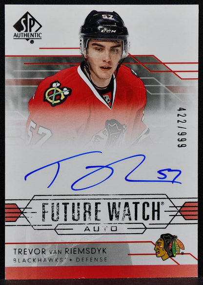 2014-15 SP Authentic Future Watch Auto Trevor van Riemsdyk 280 RC Auto 422/999