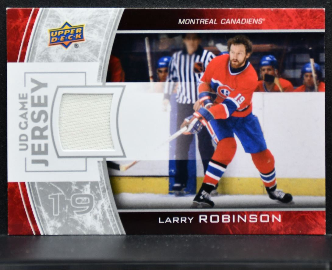 2013-14 UD Series 1 UD Game Jerseys Larry Robinson GJ-LR Canadiens Jersey 1854
