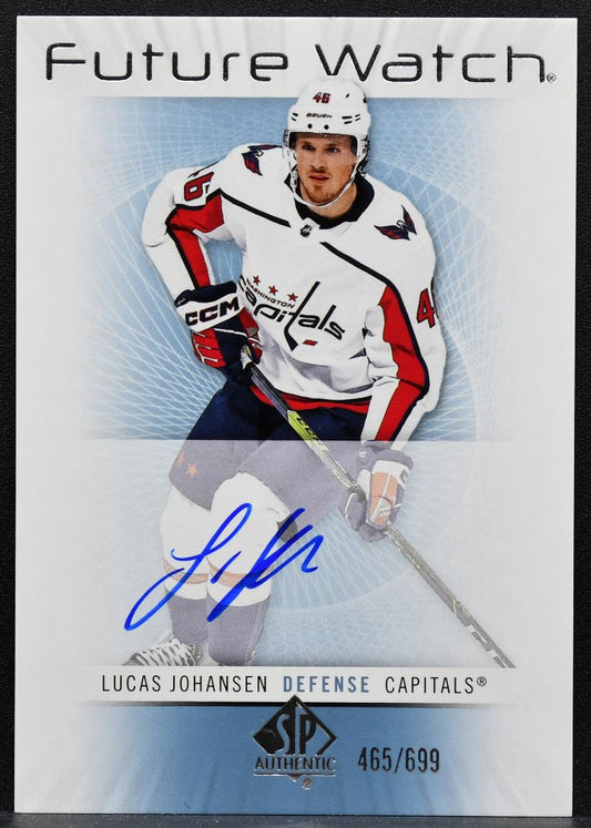 2022-23 SP Authentic 2012-13 Retro Future Watch Johansen Capitals RC Auto 3987