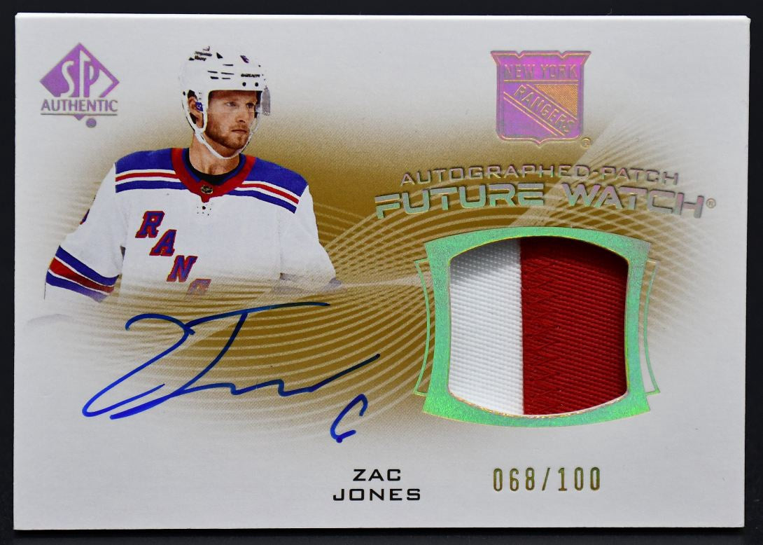 2021-22 SP Authentic Autographed Future Watch Jones FWAP-ZJ RC 068/100 Patch