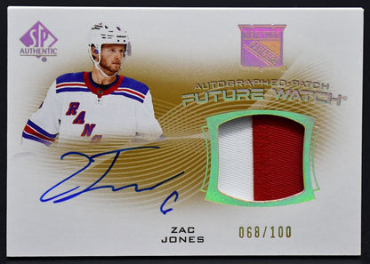 2021-22 SP Authentic Autographed Future Watch Jones FWAP-ZJ RC 068/100 Patch