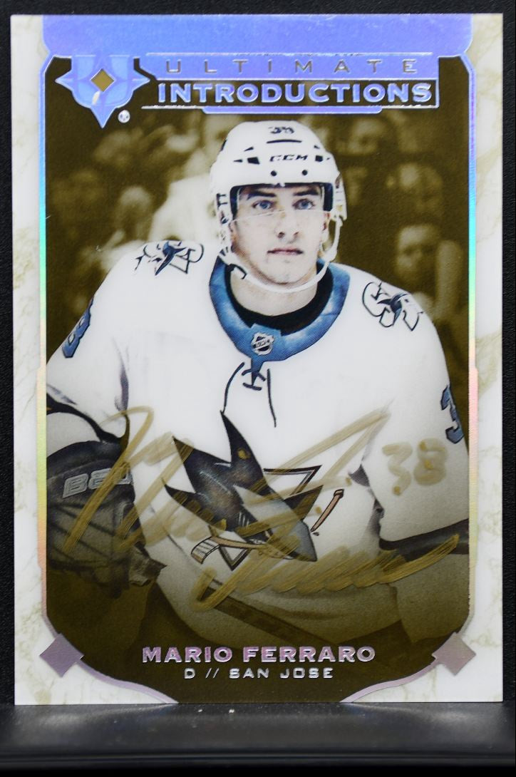 2019-20 UD Ultimate Collection Introductions Gold Auto Ferraro RC Auto 7116