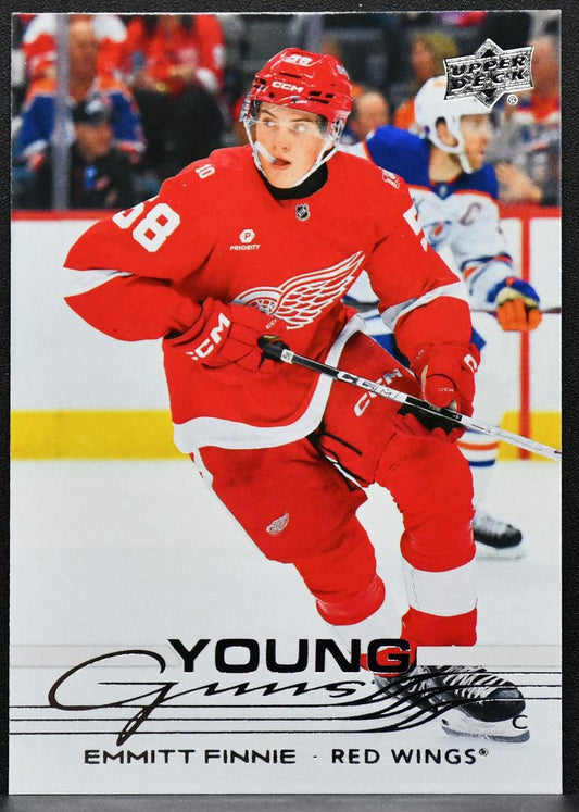 2025-26 Upper Deck Series 2 Young Guns Emmitt Finnie 494 Detroit Red Wings RC 9461