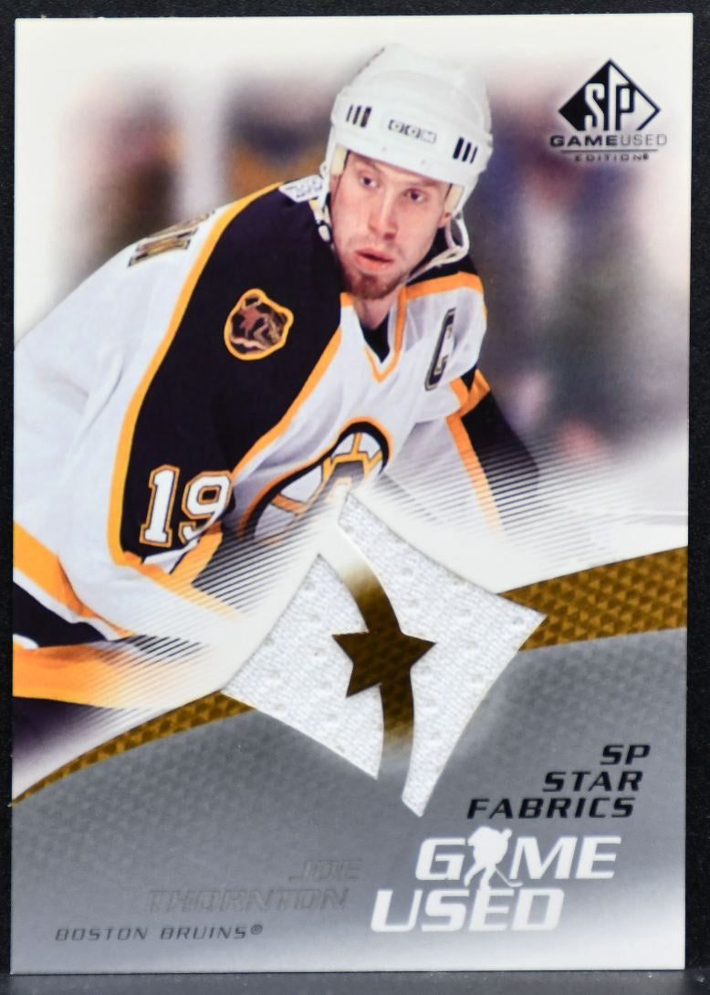 2004-05 SP Game Used Star Fabrics Joe Thornton 93 Boston Bruins Jersey 4392
