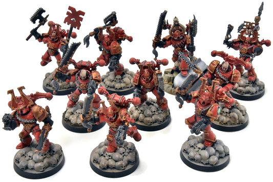 CHAOS SPACE MARINES 10 Khorne Berzerkers OOP #5 Warhammer 40K World Eaters