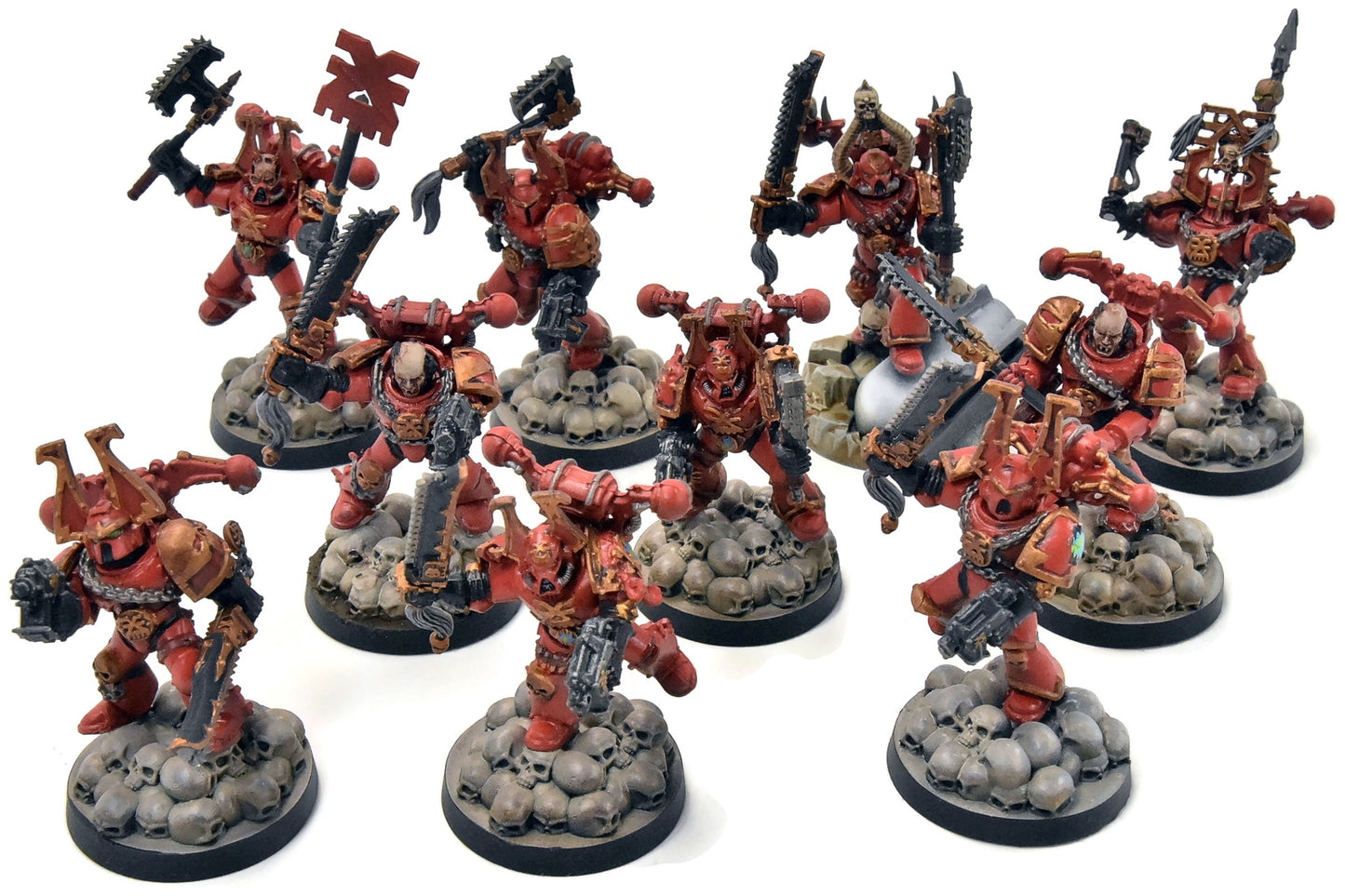 CHAOS SPACE MARINES 10 Khorne Berzerkers OOP #5 Warhammer 40K World Eaters