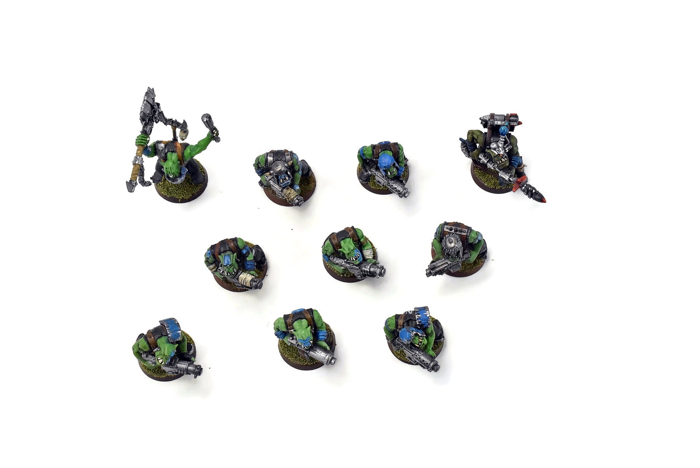 ORKS 10 Orks Boyz #3 WELL PAINTED 40K