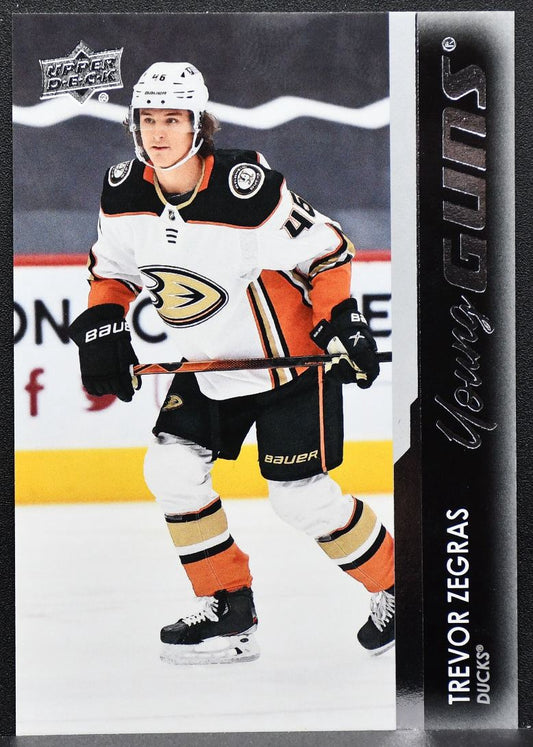 2021-22 Upper Deck Series 1 Young Guns Trevor Zegras 232 Anaheim Ducks RC 8081