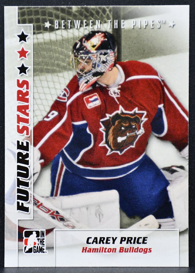 2007-08 In The Game Between the Pipes Future Stars Carey Price 7 Canadiens 6651
