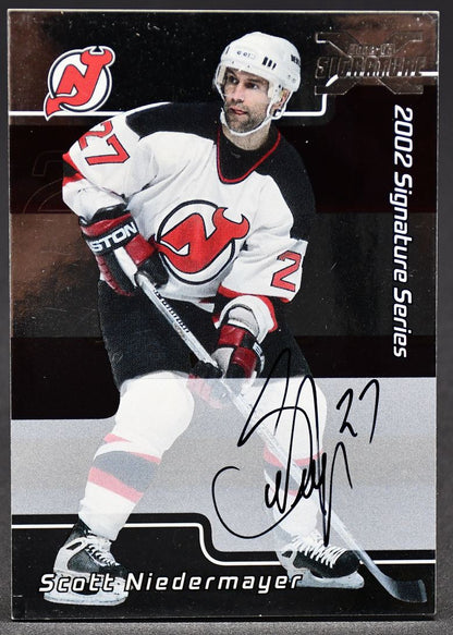 2002-03 In The Game Be a Player Signature Series Scott Niedermayer 162 Auto