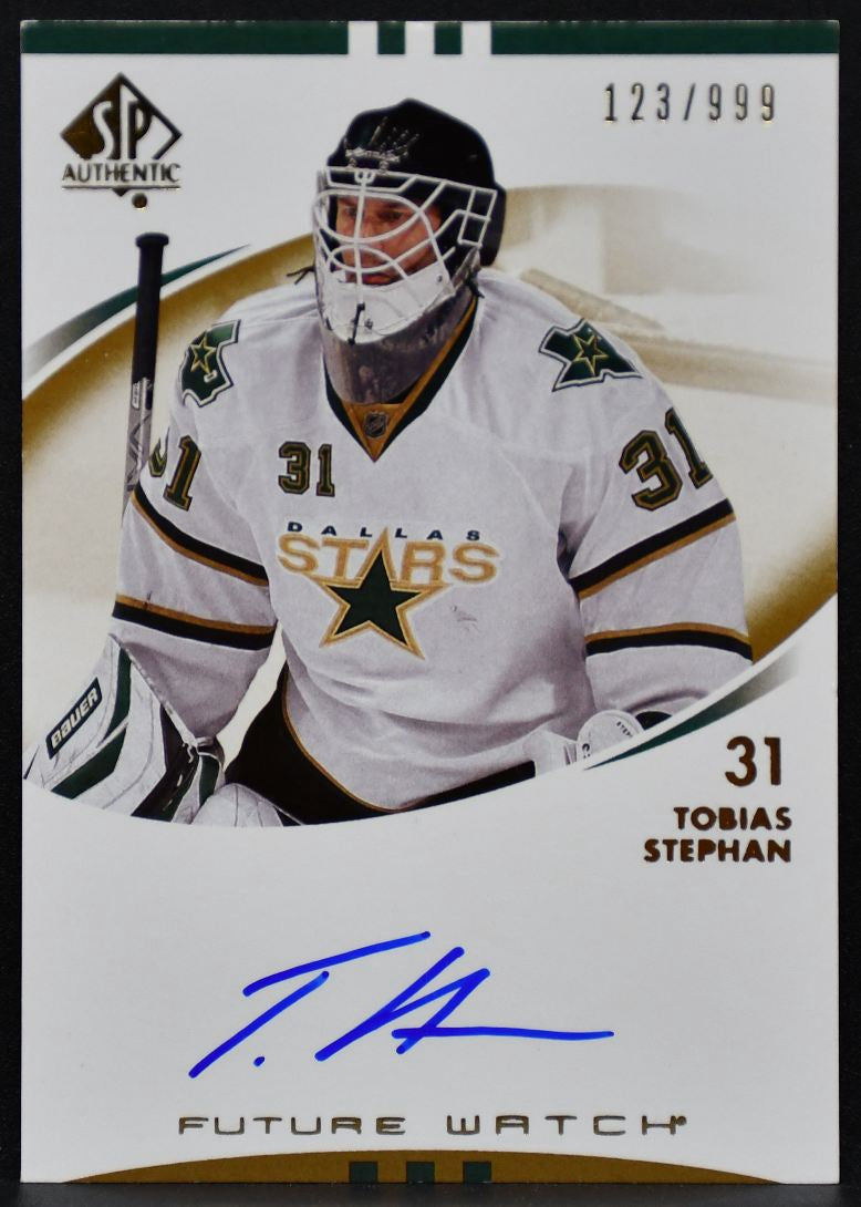 2007-08 SP Authentic Future Watch Auto Tobias Stephan 211 Stars RC Auto 7372