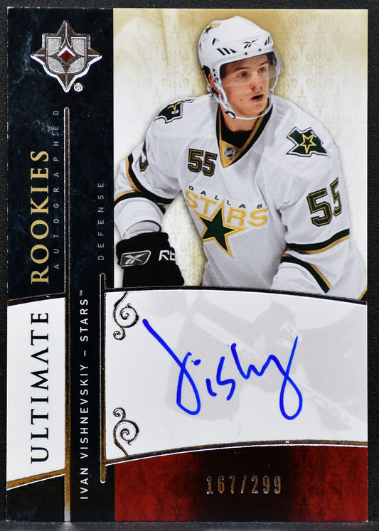 2009-10 UD Ultimate Collection Rookies Auto Ivan Vishnevskiy Stars RC Auto 0729