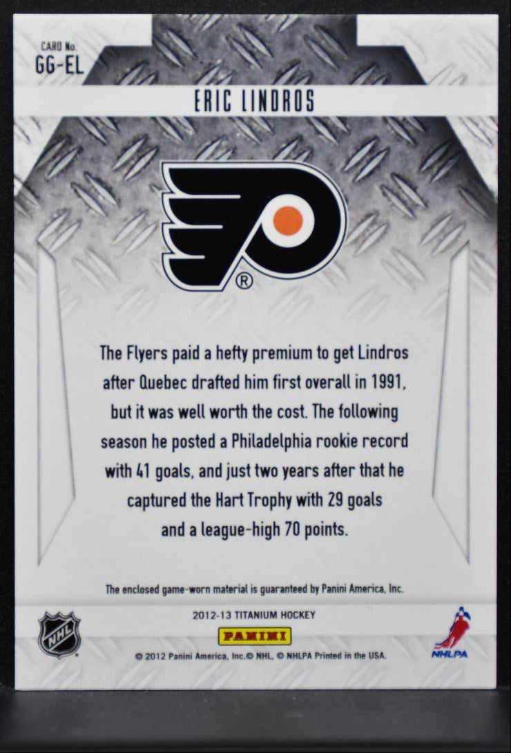2012-13 Panini Rookie Anthology Titanium Game-worn Gear Lindros Jersey 2608