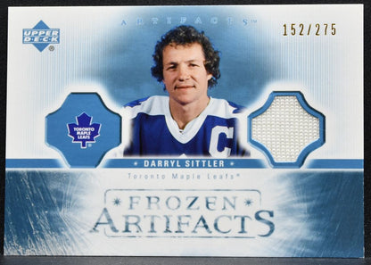 2005-06 UD Artifacts Frozen Darryl Sittler FA-DS Maple Leafs 152/275 Jersey 9240