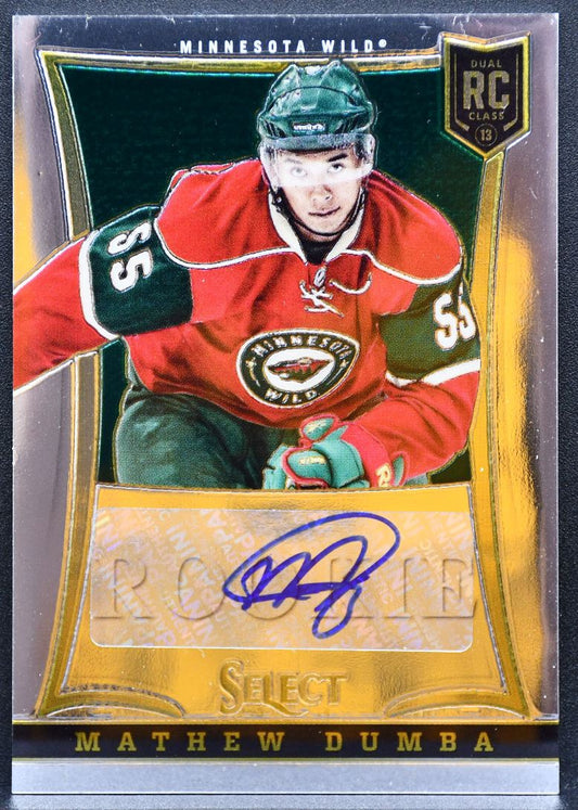 2013-14 Panini Select Rookie Auto Mathew Dumba 265 Wild RC Auto 248/399 8751