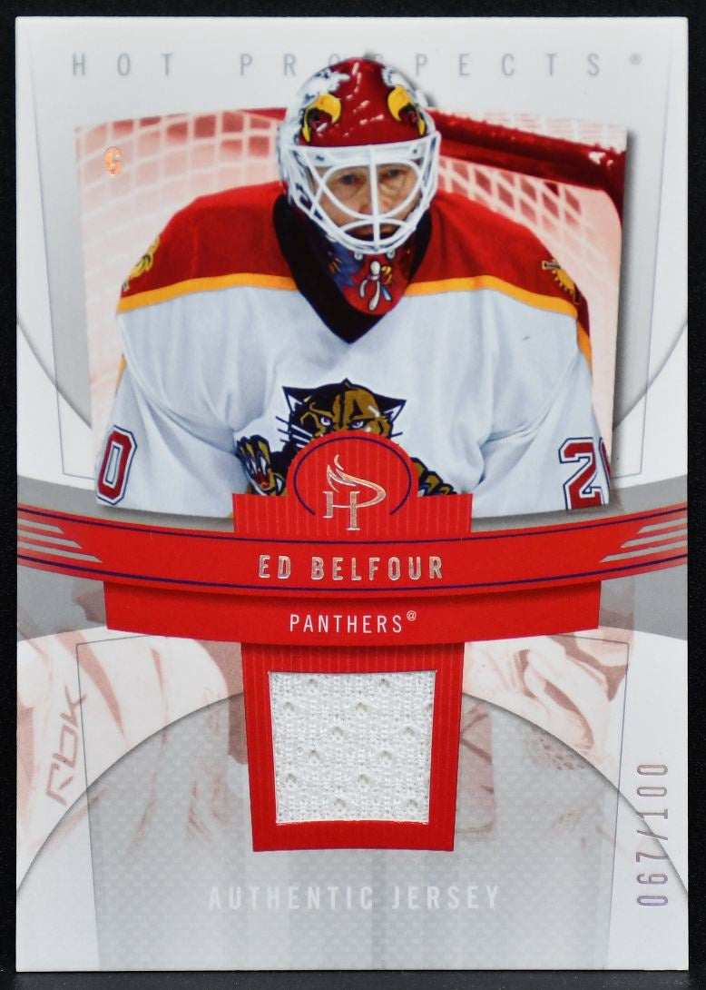 2006-07 UD Hot Prospects Authentic  Belfour 43 Panthers 067/100 Jersey 3350