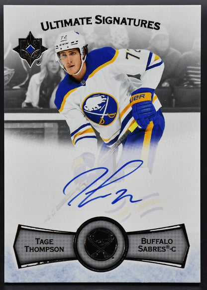 2022-23 UD Ultimate Collection Signatures Tage Thompson Buffalo Sabres Auto