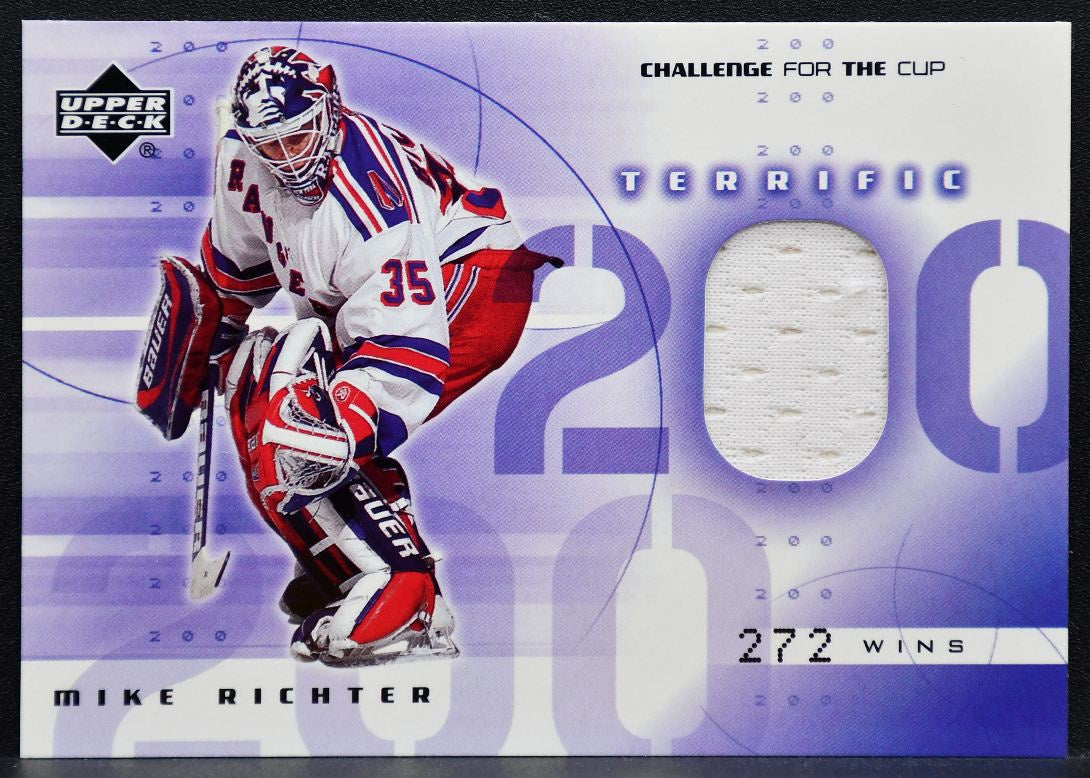 2001-02 UD Challenge for the Cup Terrific 200 Jerseys Richter Jersey 0738