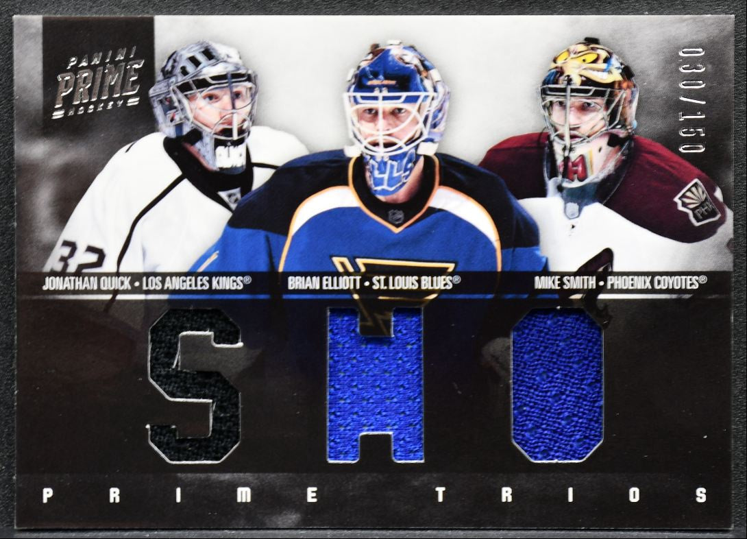 2011-12 Panini Prime Trios Jerseys Elliott/Quick/Smith /150 Jersey 4153