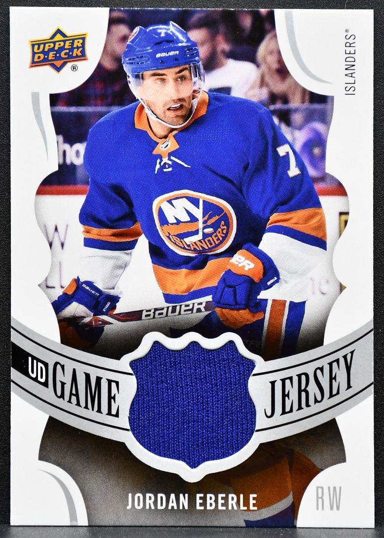 2018-19 Upper Deck Series 1 UD Game Jersey Jordan Eberle Islanders Jersey 5963