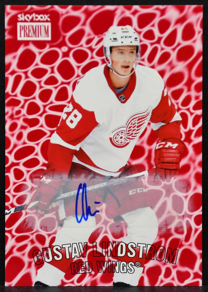 2020-21 Skybox Metal Universe Premium Prospects Lindstrom Red Wings Auto 5514