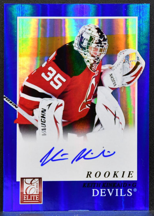 2011-12 Panini Elite Rookie Autographs Keith Kinkaid 236 Devils RC Auto 1603