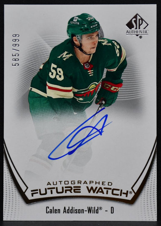 2021-22 SP Authentic Future Watch Auto Calen Addison 133 RC Auto 585/999 1180