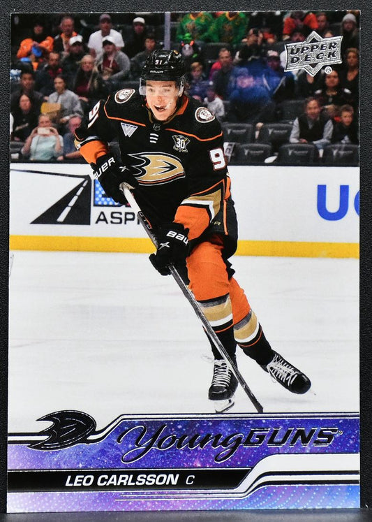 2023-24 Upper Deck Series 2 Young Guns Leo Carlsson 468 Anaheim Ducks RC 8067
