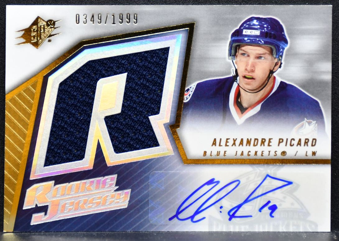 2005-06 SPx Rookie Jersey Auto Alexandre Picard RC Auto 0349/1999 Jersey 6594