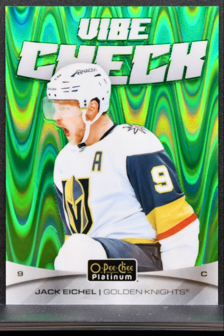 2025-26 O Pee Chee Platinum Vibe Check Green Ray Eichel 26/35 7948