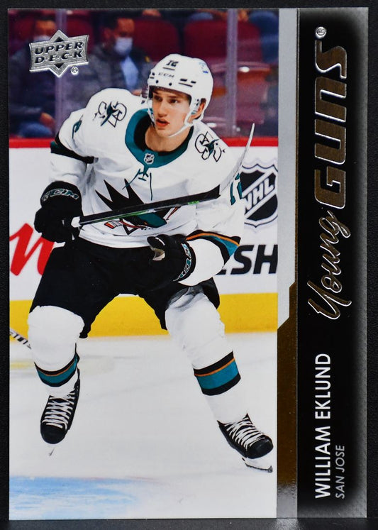 2021-22 Upper Deck Series 2 Young Guns William Eklund 475 San Jose Sharks RC 5906