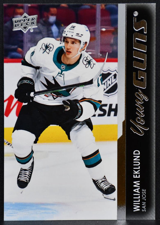 2021-22 Upper Deck Series 2 Young Guns William Eklund 475 San Jose Sharks RC 5906