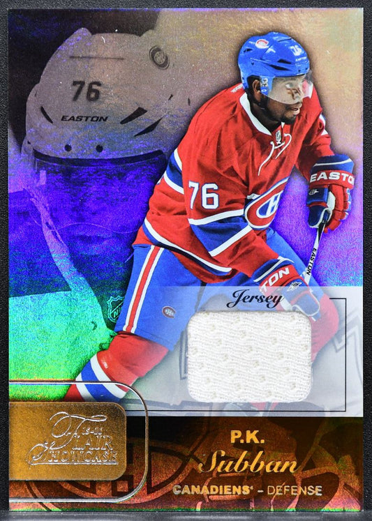 2015-16 Fleer Showcase Flair P.K. Subban 15 Montreal Canadiens Jersey 2943