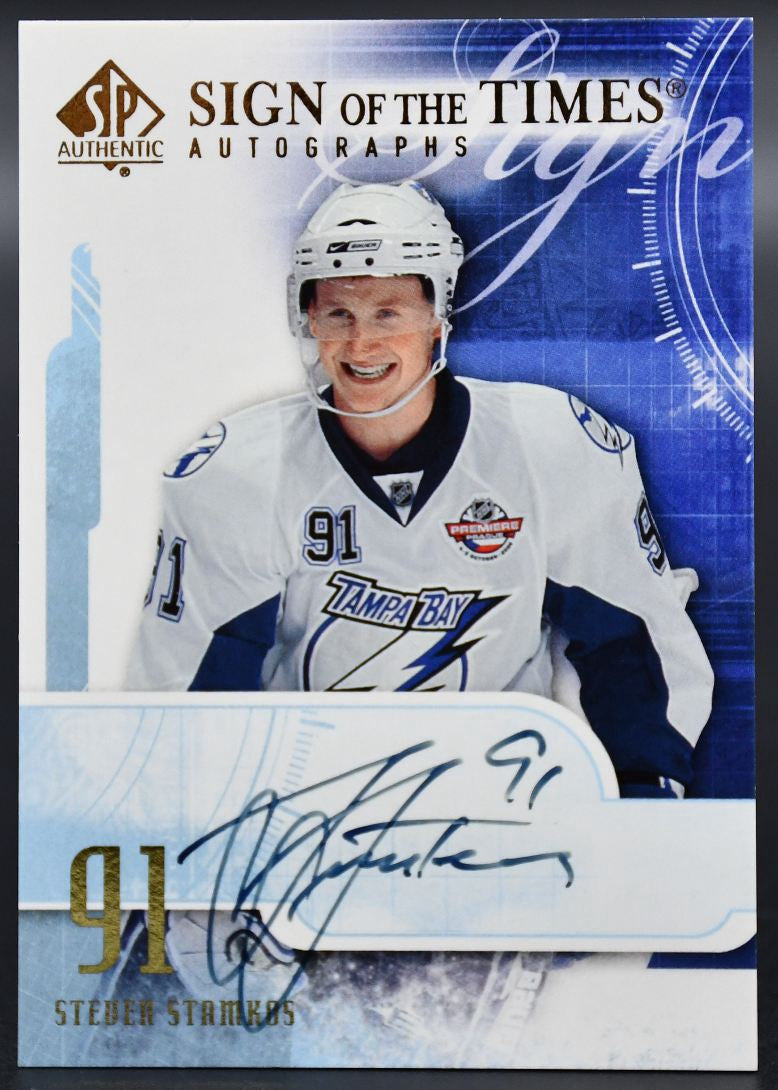 2008-09 SP Authentic Steven Stamkos ST-SS Tampa Bay Lightning Auto