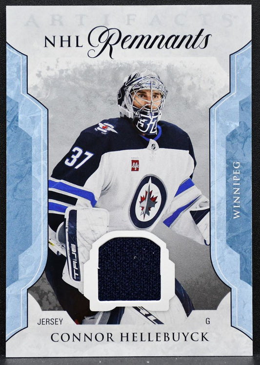 2023-24 Upper Deck Artifacts NHL Remnants Connor Hellebuyck Jets Jersey 5307
