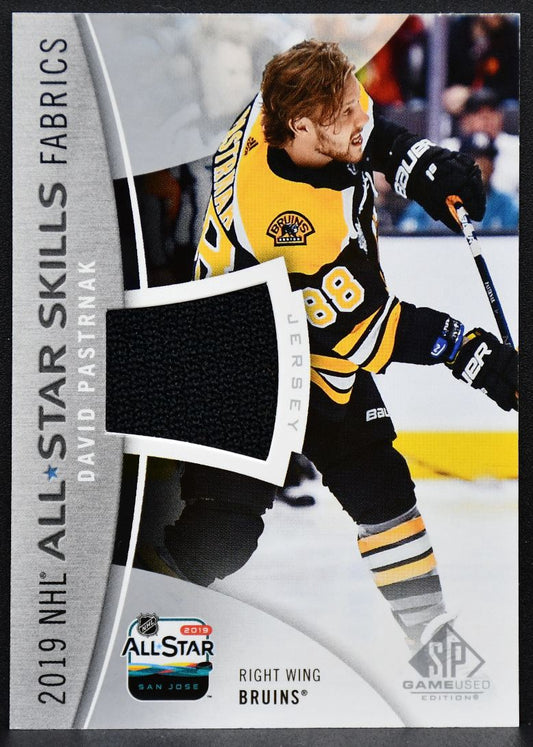19-20 SP Game Used 2019 NHL All-Star Skills Fabric David Pastrnak Bruins Jersey 4152