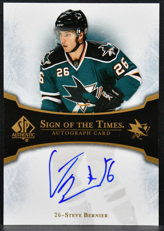 2007-08 SP Authentic Sign of the Times Steve Bernier ST-BE Auto 2750