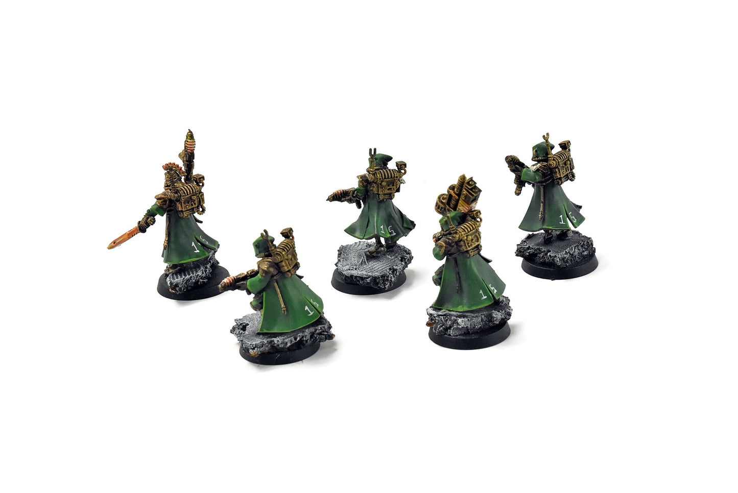 ADEPTUS MECHANICUS 5 Skitarii Vanguard #12 WELL PAINTED Warhammer 40k