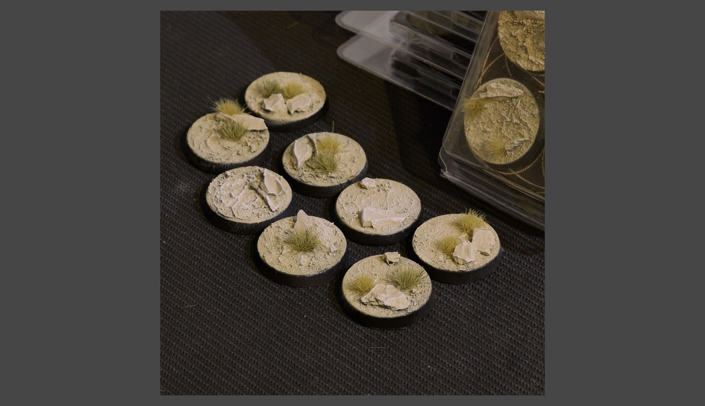 Arid Steppe Bases Round 32mm (8)