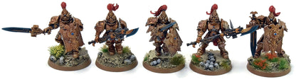 ADEPTUS CUSTODES 5 Custodian Guards Squad #1 PRO PAINTED Warhammer 40K