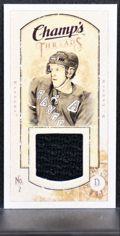 2009-10 Upper Deck Champ's Threads Brian Leetch New York Rangers Jersey 2103