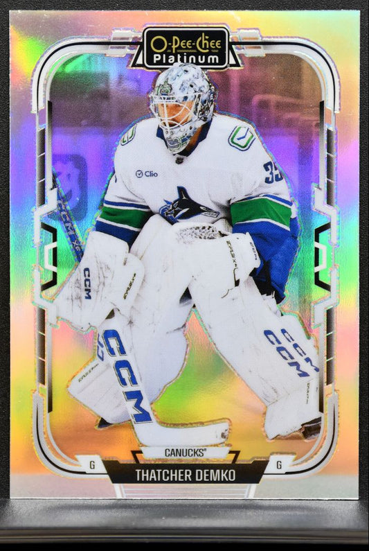 2025-26 O Pee Chee Platinum Rainbow Thatcher Demko 179 Vancouver Canucks 7665