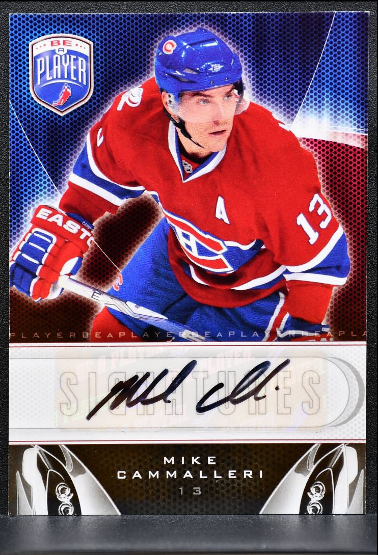 2009-10 UD Be A Player Signatures Mike Cammalleri S-MC Canadiens Auto 2155