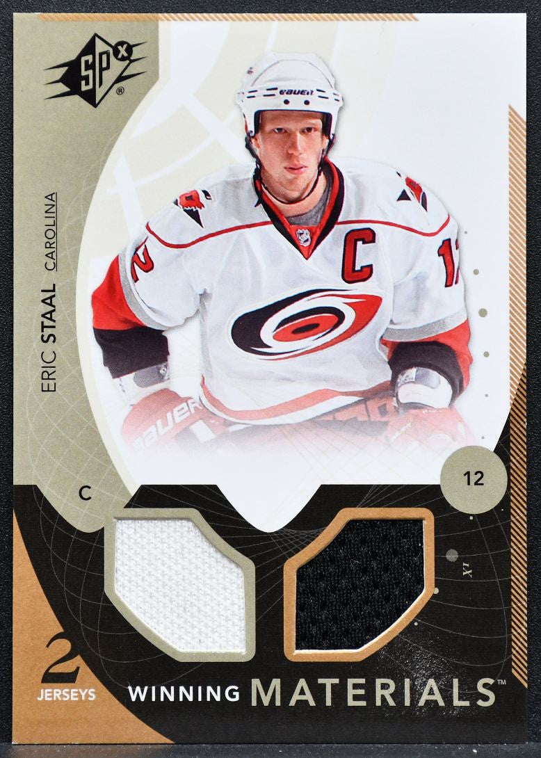 2010-11 SPx Winning Materials Eric Staal WM-ES Carolina Hurricanes Jersey 4732