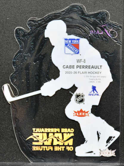 2025-26 Flair Wave of the Future Gabe Perreault WF-8 New York Rangers RC 9928