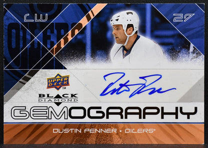 2008-09 Upper Deck Black Diamond Gemography Dustin Penner G-DU Oilers Auto 2188