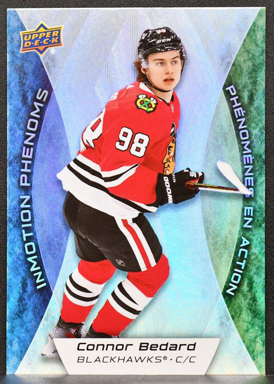 2024-25 UD Tim Hortons InMotion Phenoms Connor Bedard MP-18 Chicago Blackhawks 7719