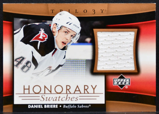 2005-06 Upper Deck Trilogy Honorary Swatches Daniel Briere Sabres Jersey 5302