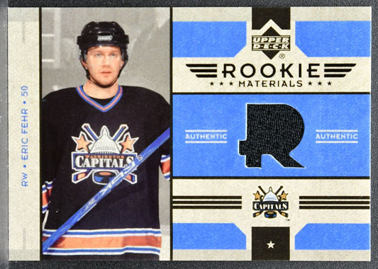 2006-07 Upper Deck Series 2 Rookie Materials Eric Fehr Capitals RC Jersey 1863